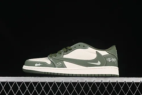 All Categories Air Jordan Jordan Series Basketball Shoes Air Jordan 1 Low High-end Customized Low-top Shoes Travis Scott x Fragment Design x Air Jordan 1 Low OG SP AJ1 Stussy Co-branded Green Grimace Low-top Cultural Casual Shoes XS2024-025